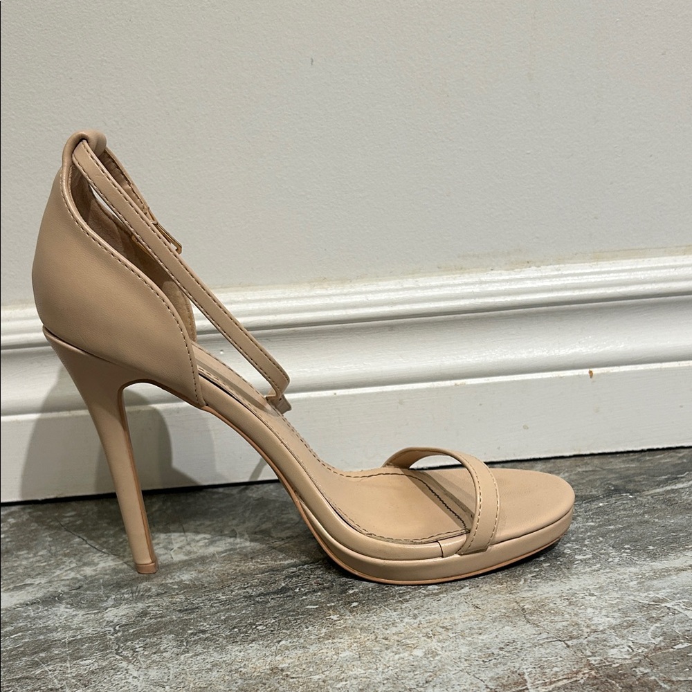 PrettyLittleThing Nude Heels